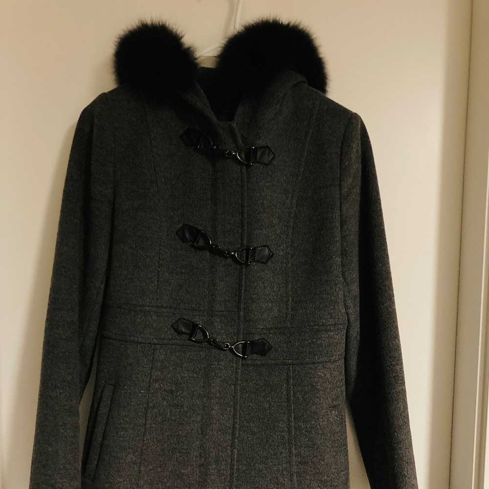 Gray wool coat